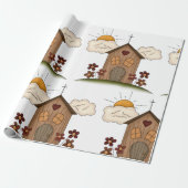 Holzkirche Geschenkpapier (Ungerollt)