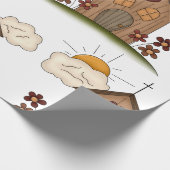 Holzkirche Geschenkpapier (Ecke)