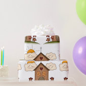 Holzkirche Geschenkpapier