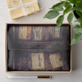 Holzkiste im Steampunk-Stil mit Decoupage FC2 Seidenpapier (Geschenk)