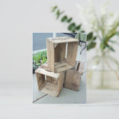 Holzkisten Postkarte (Stehend Vorderseite)