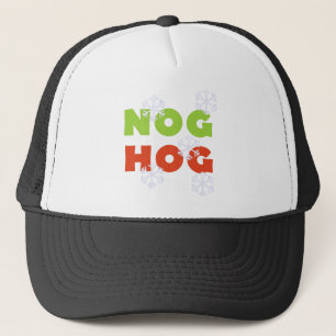 Holzklotz-Schwein-Feiertags-T-Shirts und Geschenke Truckerkappe