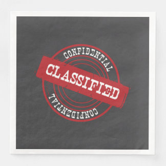 Holzkohle Classified Party Serviette