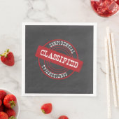 Holzkohle Classified Party Serviette (Beispiel)
