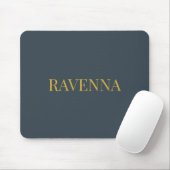 Holzkohle Gold Name Personalisiertes Maßgeschneide Mousepad (Mit Mouse)