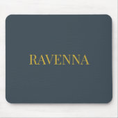 Holzkohle Gold Name Personalisiertes Maßgeschneide Mousepad (Vorne)