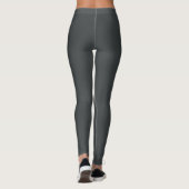 Holzkohle grau (feste Farbe) Leggings (Rückseite)