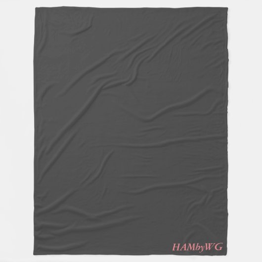 Holzkohle - HAMbWG Fleece Blanket, groß (Vorderseite)