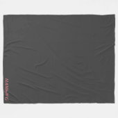 Holzkohle - HAMbWG Fleece Blanket, groß (Vorderseite (Horizontal))