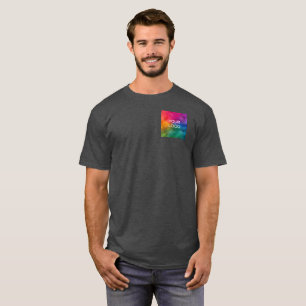 Holzkohle Heather Farbvorlage Personalisieren T-Shirt
