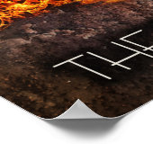 Holzkohle: Jungfrau Poster (Ecke)