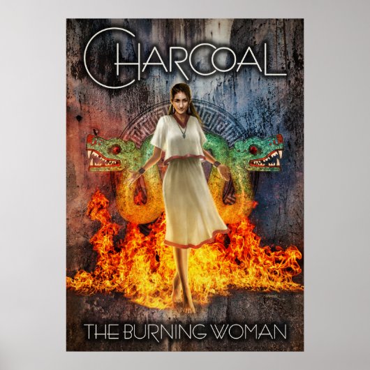 Holzkohle: Jungfrau Poster (Vorne)