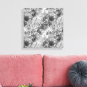 Holzkohle-Krummpling Leinwanddruck (Insitu (Wohnzimmer))