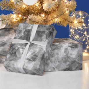 Holzkohle-Krummpling-Textur Geschenkpapier
