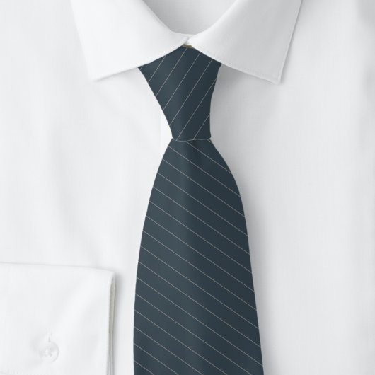 Holzkohle Pinstripe Krawatte