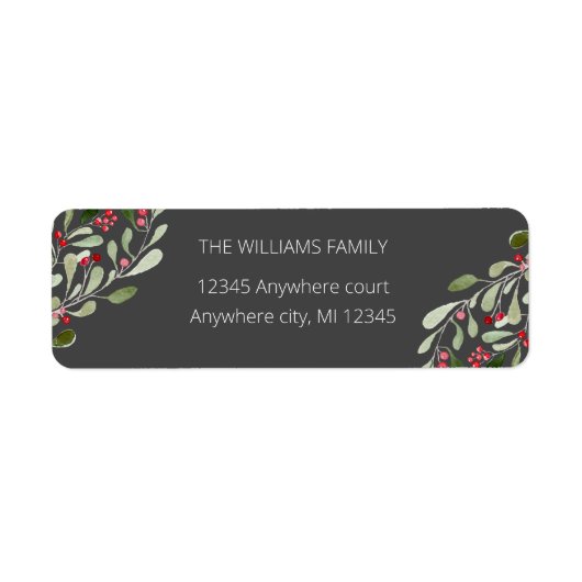 Holzkohle-Rücksendeadresse (Vorne)