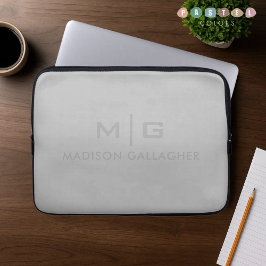 Holzkohle-Schiefer-Silber-Metallic-Graphit Laptopschutzhülle