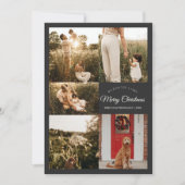 Holzkohle sehr frohe Weihnachten fünf FotoCollage (Vorderseite)