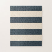 Holzkohle und antike weiße Streifen Puzzle (Vertikal)