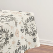 Holzkohle- und Rosa-Französischer-Damask-Tischdeck Tischdecke (Beispiel)