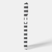 Holzkohle und weißer Streifen Case-Mate iPhone Hülle (Rückseite / Rechts)