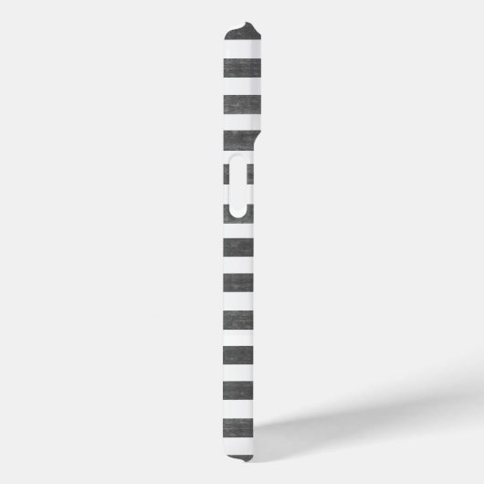 Holzkohle und weißer Streifen Case-Mate iPhone Hülle (Rückseite / Rechts)