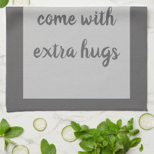 Holzkohle - weiß geschirrtuch (Gefaltet)