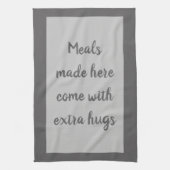 Holzkohle - weiß geschirrtuch (Vertikal)