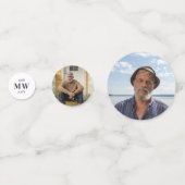 Holzkohle Weiße Vögel für immer in unserem Herz Be Konfetti (Rückseiten)