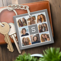 Holzkohle Weißes 8-Fotomaterial Custom Monogram