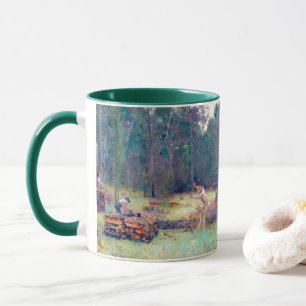 Holzkohlebrenner Holzspalter Tom Roberts 1886   Tasse