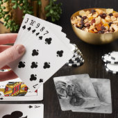 Holzkohleelefone Spielkarten (In Situ)