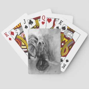 Holzkohleelefone Spielkarten