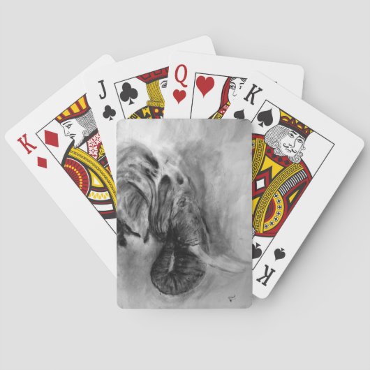 Holzkohleelefone Spielkarten (Rückseite)