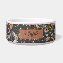 Holzkohlegraue Wildblume Personalisiertes Haustier