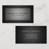 Holzkohlen-Grau-berufliche Grenzgeschäfts-Karte Visitenkarte (Vorne/Hinten)