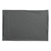 Holzkohlen-Grau-Standard sortierter Kissenbezug (Rückseite)