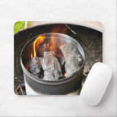 Holzkohlen-Kamin-Starter Mousepad (Mit Mouse)