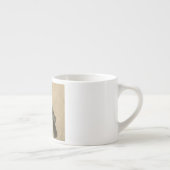 Holzkohlen-Kolibri-Vorlage Espressotasse (Rechts)