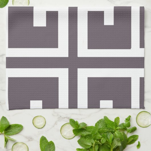 Holzkohlen-Spanisch-Fliese Handtuch (Gefaltet)