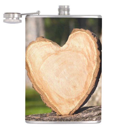 Holzkohlentasche Flachmann (Geöffnet)