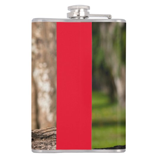 Holzkohlentasche Flachmann (Rückseite)