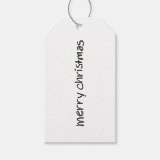 Holzkohlestift Frohe Weihnachtsmarke Geschenkanhänger