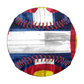 Holzkolorado-Flaggenbaseball Baseball (Vorderseite)