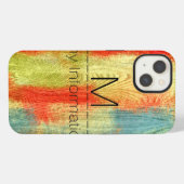 Holzkorn-Monogramm iPhone Hülle (Rückseite (Horizontal))