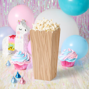 Holzkorn-Optik-Popcorn-Geschenkboxen Party-Pack Geschenkschachtel