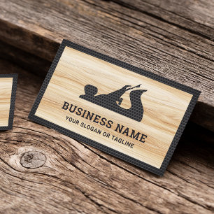 Holzkorn Schwarzer Handhobel Handwerker Zimmermann Visitenkarte