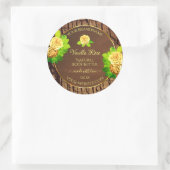 Holzkörnchen Baumrinde Produktkennzeichnungen Blum Runder Aufkleber (Tasche)