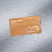 Holzkorneiche Stil Seebleine nach Maß Magnetische Visitenkarte (Beispiel)