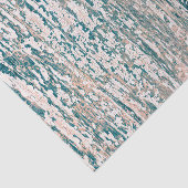 Holzkörner Aquamarin Tan Weiße rustikale Landtextu Seidenpapier (Ausschnitt)